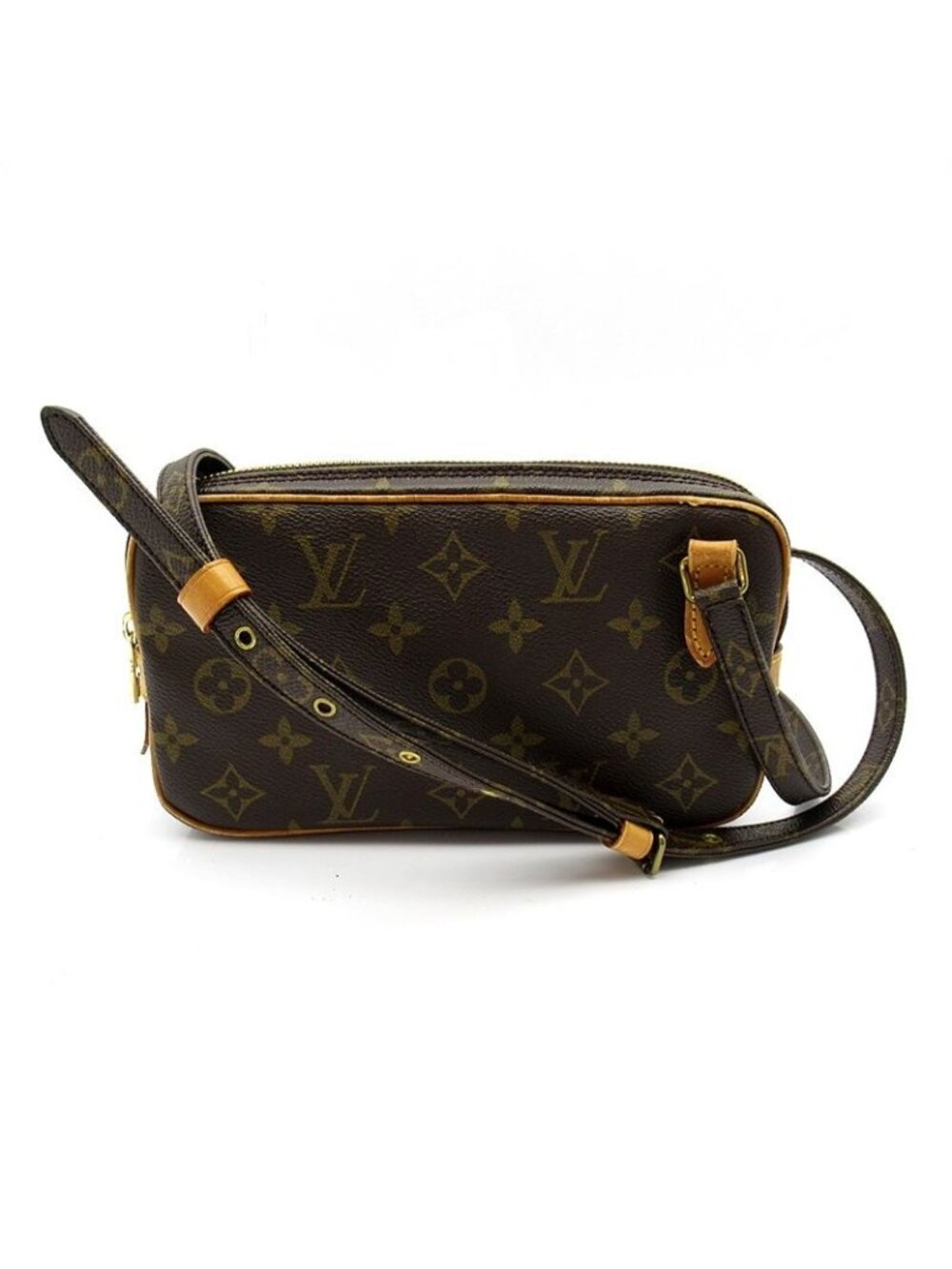Louis Vuitton Marly Bandouliere Monogram Shoulder Bag Brown